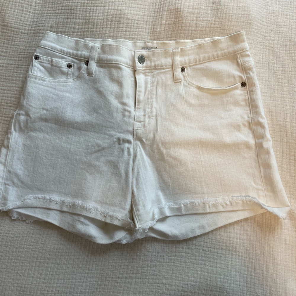 Women's White Denim Shorts